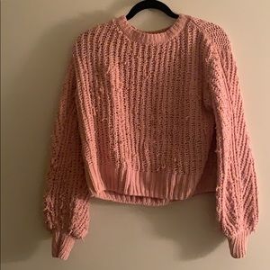 H&M Chenille Crochet Sweater